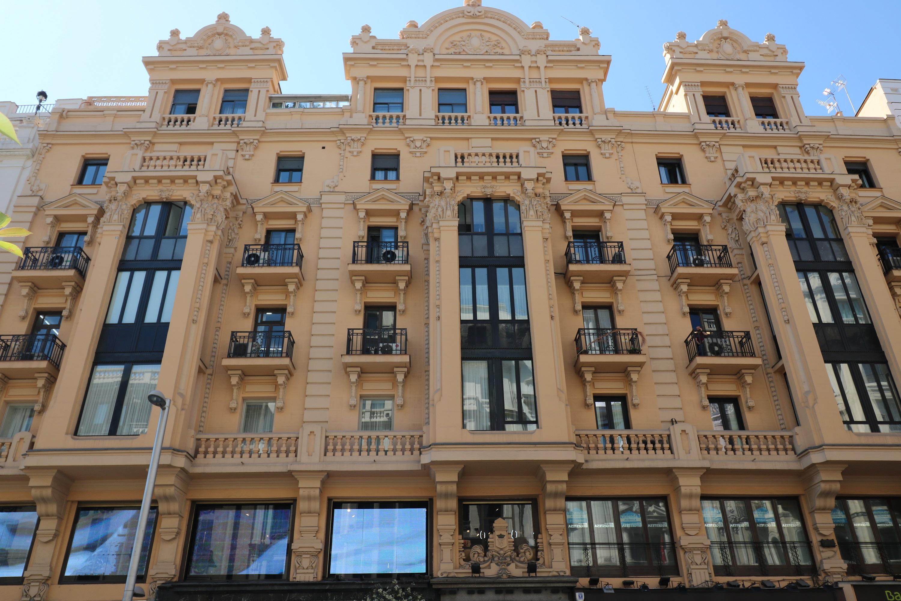 Hostal Hispano - Argentino Gran Via Madrid Eksteriør billede